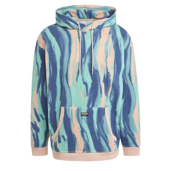 Adidas Originals Pullover Hoodie Sweatshirt Men's Medium Pastel Marbled TV Worn - Picture 1 of 11